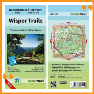 Wisper Trails I Wanderkarte mit Radwegen I Wiesbaden liest I Die Seite der Wiesbadener Buchhandlungen I 